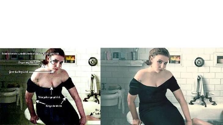 Lena Dunham Vogue Photoshop