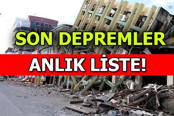 Manisa depremi o illerde hissedildi! İzmir, Çanakkale ...