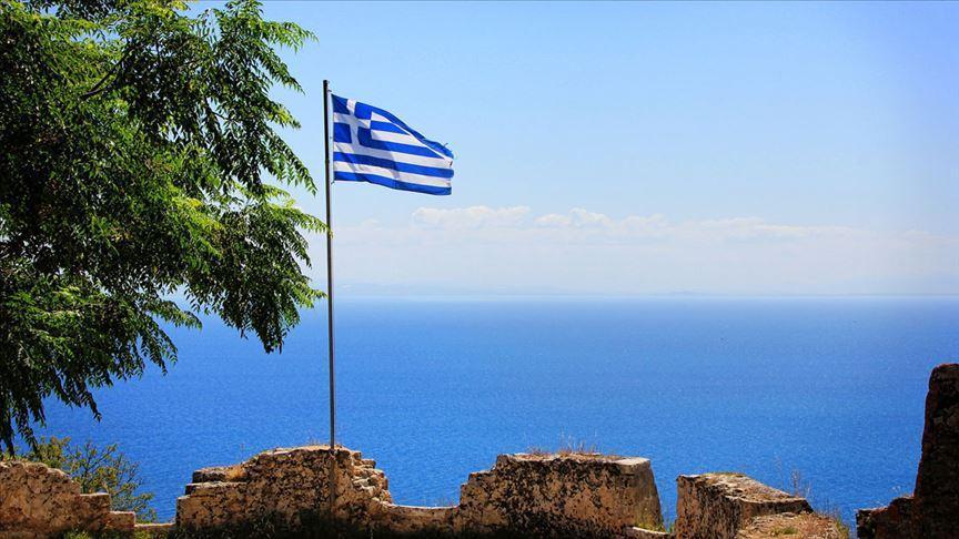 Πληροφορίες για την Ελλάδα.  Έννοια της σημαίας της Ελλάδας, πληθυσμός 2022, κεφάλαιο, νόμισμα και διαφορά ώρας