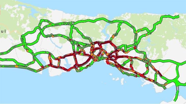 İstanbul'da trafik durma noktasında! Yüzde 89'a ulaştı