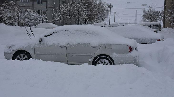 Bitliste 82 köy yolu, kardan kapandı