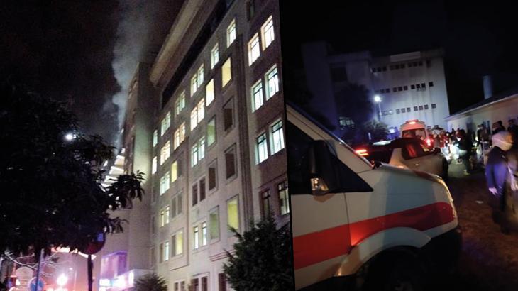 Üsküdar'da hastanede yangın! Hastalar tahliye ediliyor