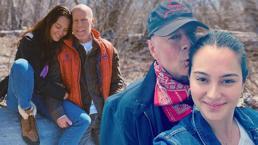 Bruce Willis und seine Frau Emma Hemming in der Waldtherapie