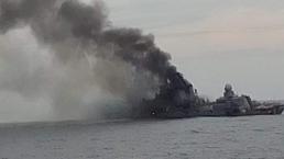 Karadeniz'de batırılan Rus savaş gemisini ABD 'belirledi!'