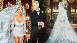 ¡Kourtney Kardashian y Travis Barker se casaron por tercera vez!