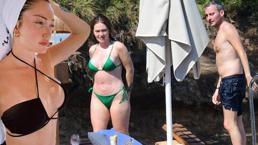 Sevgilisi Yusuf Engin'le tatil yapan Danla Bilic'ten bikinili poz