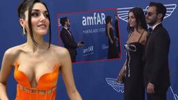 Hande Erçel ile Hakan Sabancı, Cannes'da! Sevgilisinden gözlerini alamadı