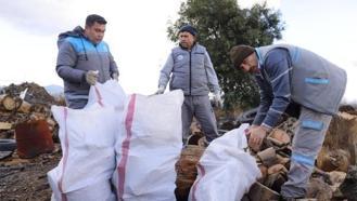 Alaşehir'de budanan dallar ihtiyaç sahibi 110 aileye yakacak oldu