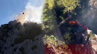 Antalya Tünektepe'deki orman yangını söndürüldü