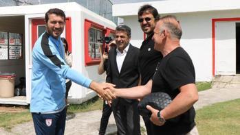 Samsunspor efsanelerinden futbolculara destek