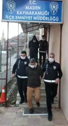 Elazığ'da internet kablosu çalan 2 şüpheli tutuklandı