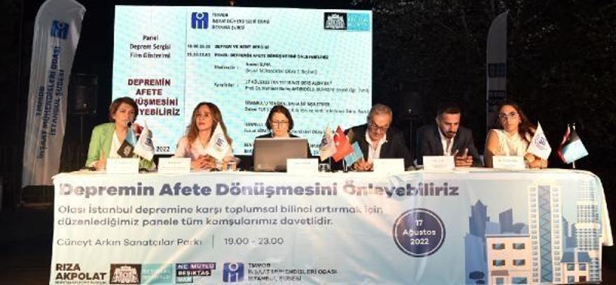 Beşiktaş’ta olası İstanbul depremine karşı farkındalık paneli düzenlendi