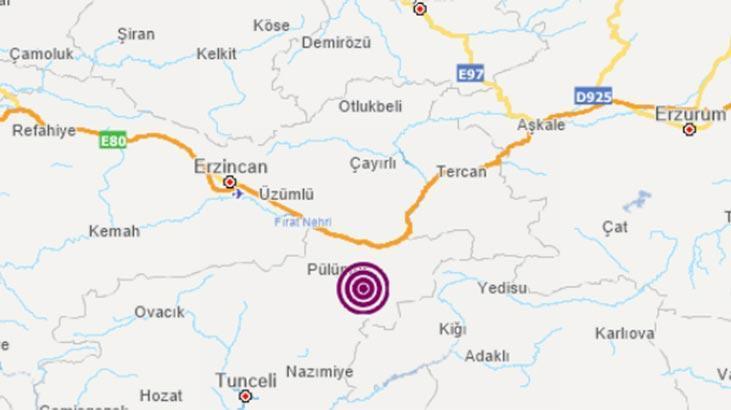 Son dakika haberi... Tunceli'de deprem