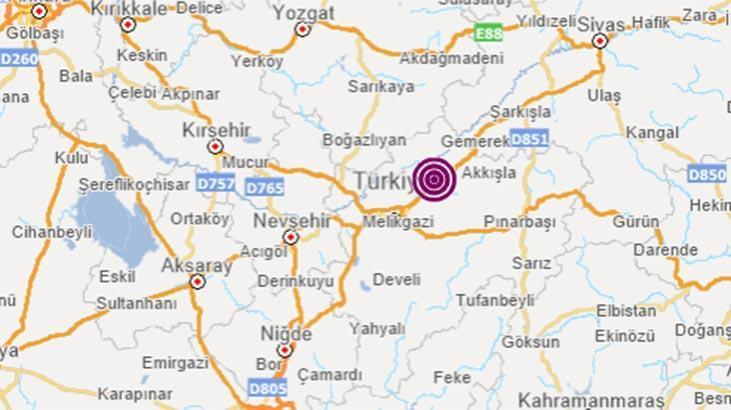Son dakika haberi... Kayseri'de deprem