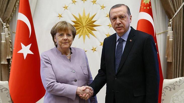 Son dakika: Cumhurbaşkanı Erdoğan, Merkel ile görüştü