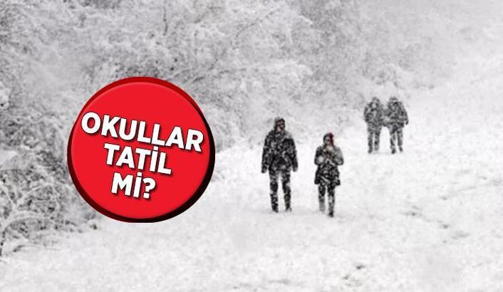 okullar tatil mi istanbul da okullara kar tatili geldi mi son dakika milliyet