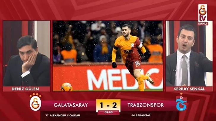 Trabzonspor'un golü sonrası Galatasaray TV'de spikerler yıkıldı!