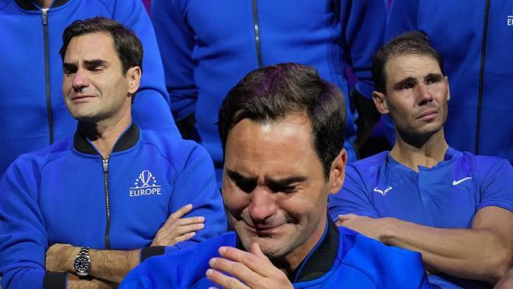 Teniste bir dönemin sonu! Roger Federer ve Rafael Nadal gözyaşlarına boğuldu