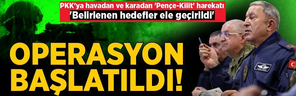 Son dakika: PKK'ya 'Pençe-Kilit' operasyonu! Terör yuvaları parçalanıyor...