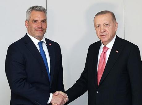 Cumhurbaşkanı Erdoğan Avusturya Başbakanı ile bir araya geldi