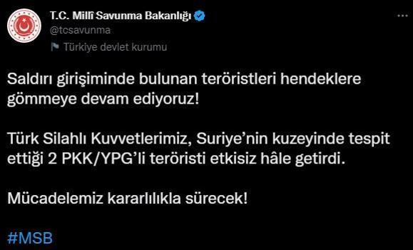 Terör örgütüne peş peşe darbeler 4 PKKlı etkisiz hale getirildi