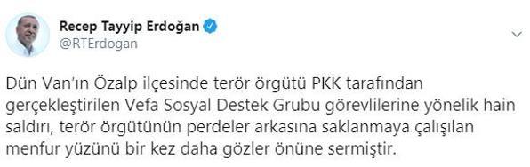 Son dakika haberi I Vanda alçak saldırı Cumhurbaşkanı Erdoğandan açıklama