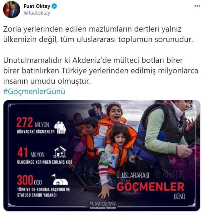 Fuat Oktay: Türkiye milyonlarca insanın umudu olmuştur