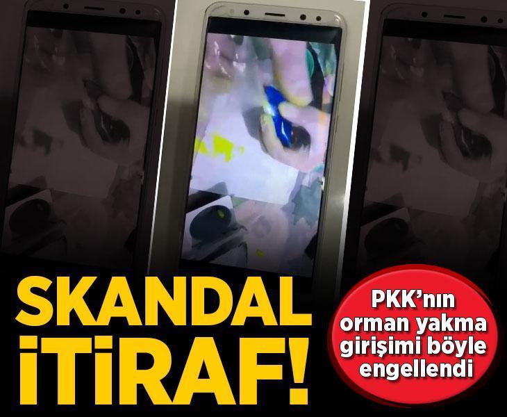 Skandal itiraf! PKK'nın orman yakma girişimi böyle engellendi