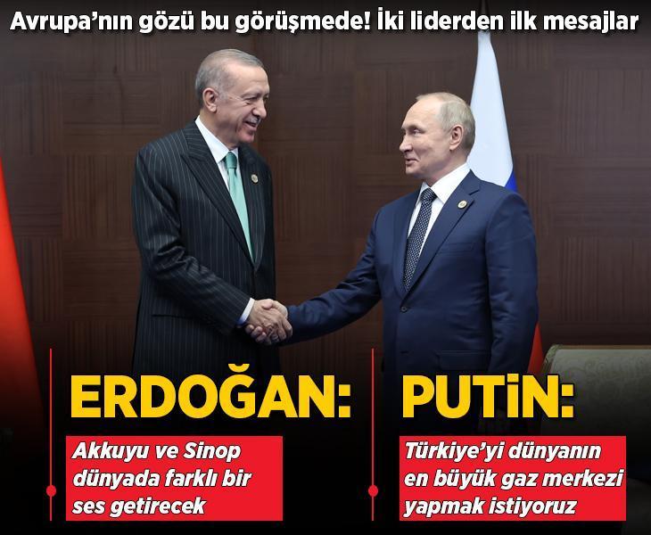 Astana'da kritik görüşme! Erdoğan ile Putin bir araya geldi