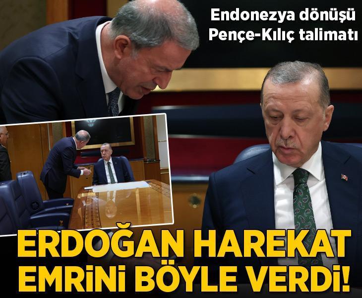 Erdoğan harekat emrini böyle verdi! Pençe-Kılıç talimatı