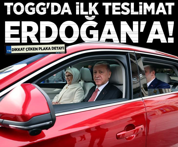 Son dakika... TOGG'da ilk teslimat Erdoğan'a! Plaka detayı dikkat çekti