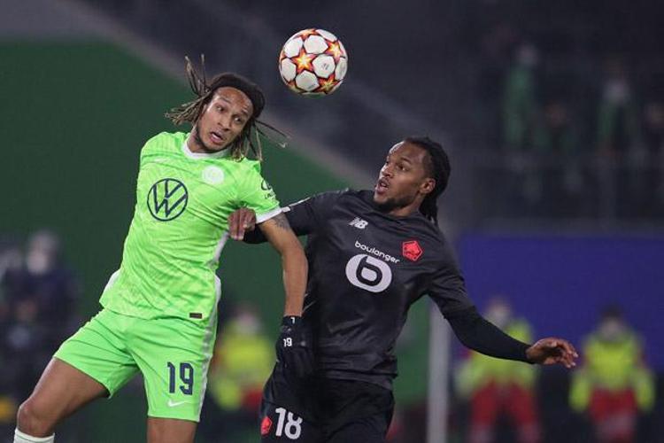 Wolfsburg - Lille karşılaşmasından görüntüler