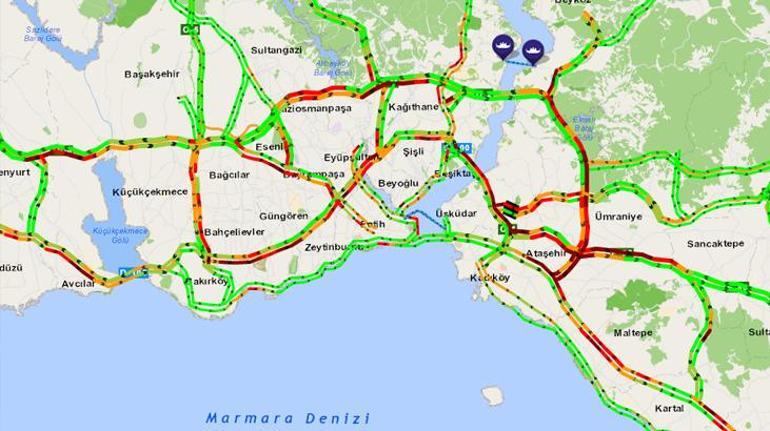 Son dakika Tatil bitti, İstanbulda trafik kilit