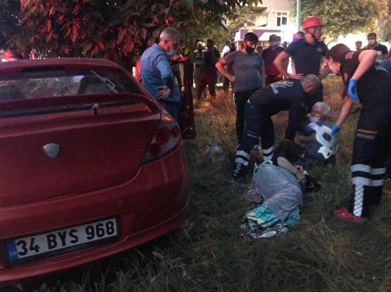 Arnavutköyde trafik kazası: Aynı aileden 6 yaralı