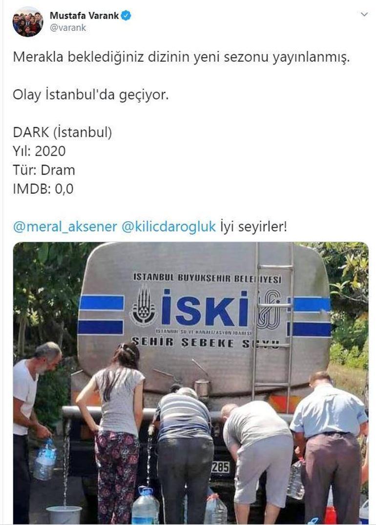 İstanbulda bidonla su kuyruğu Bakan Varanktan Kılıçdaroğlu ve Akşenere DARKlı gönderme