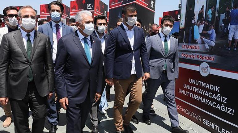 Binali Yıldırım, İzmirde 15 Temmuz Demokrasi Şehitleri Anıtının açılışına katıldı