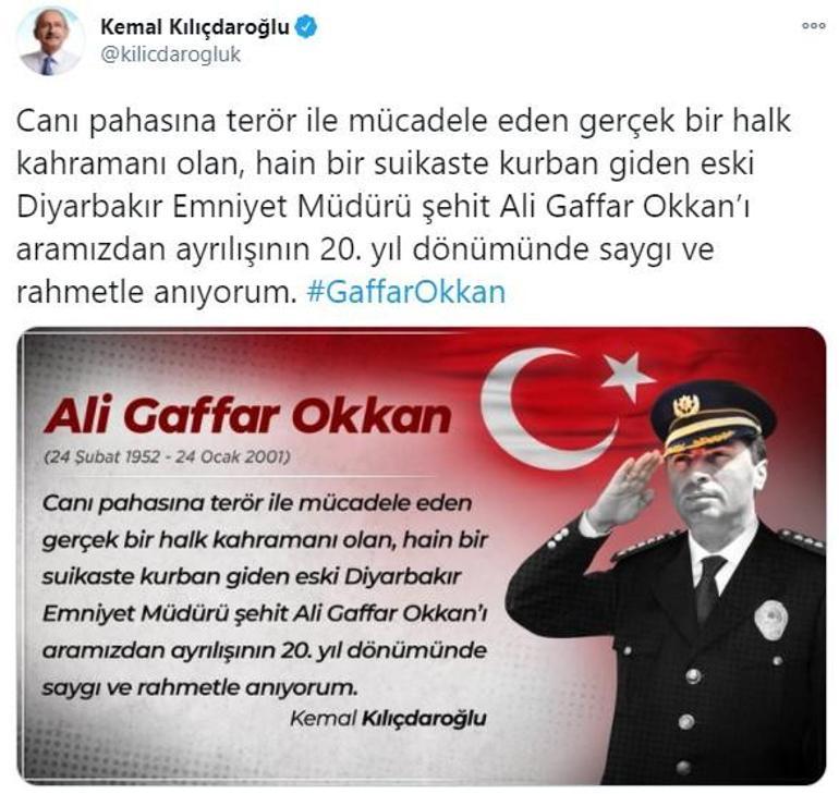 CHP lideri Kılıçdaroğlundan Uğur Mumcu ve Gaffar Okkana anma