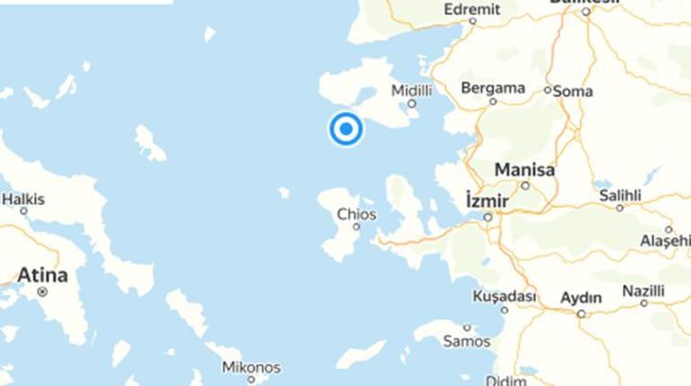 Son dakika İzmir açıklarında korkutan deprem