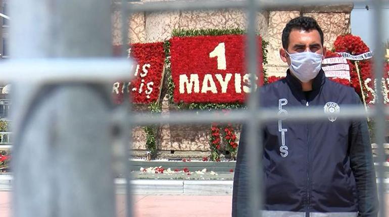 1 Mayıs kutlamaları için Taksim'de geniş güvenlik önlemleri alındı