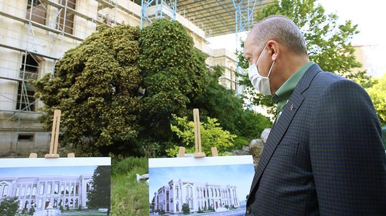 Cumhurbaşkanı Erdoğan cami ve hastanede incelemelerde bulundu