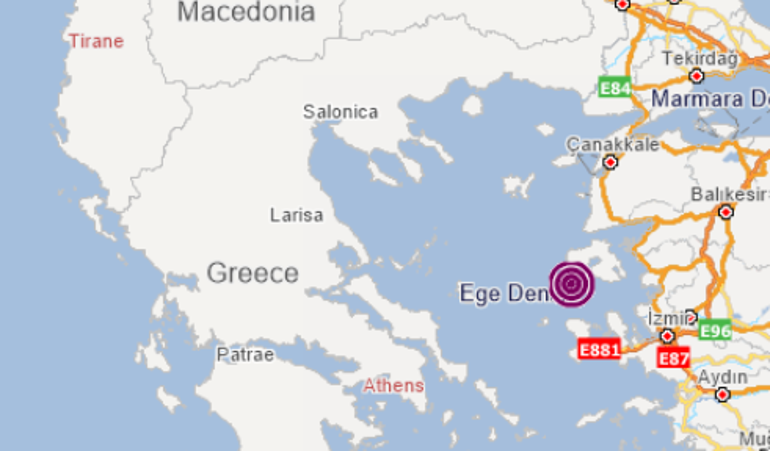 Son dakika: Ege Denizinde depremler