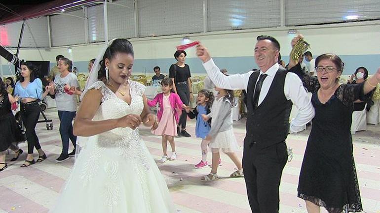 Etiyopyalı geline Kahramanmaraşta Türk usulü düğün