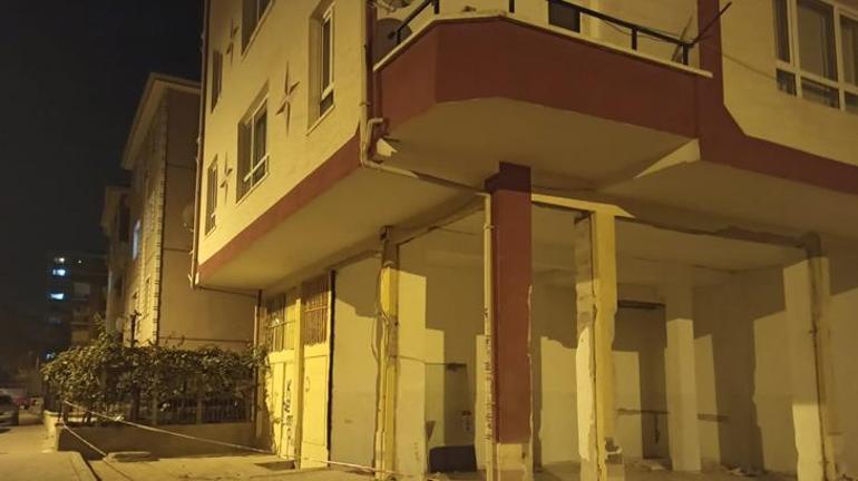 Ankarada kolonları çatlayan apartman tahliye edildi