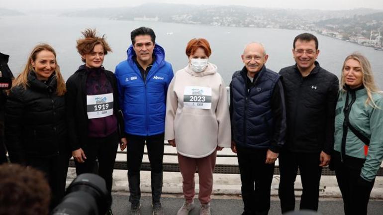 Kılıçdaroğlu ve Akşener İstanbul Maratonuna katıldı