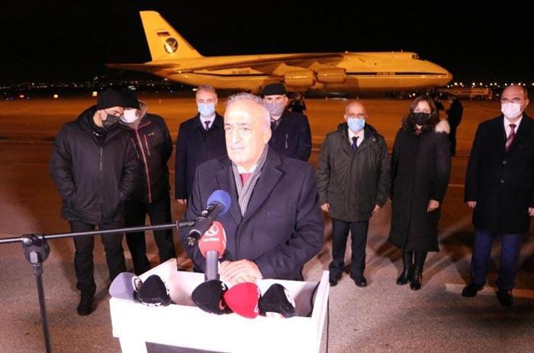 Avrupanın en büyüğü Dev kargo uçağıyla Erzuruma getirildi