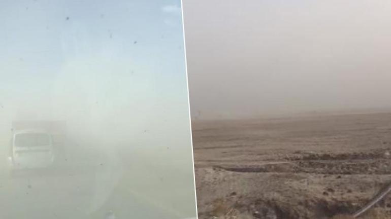 Son dakika Konya-Ankara yolunda kum fırtınası 30 araç birbirine girdi