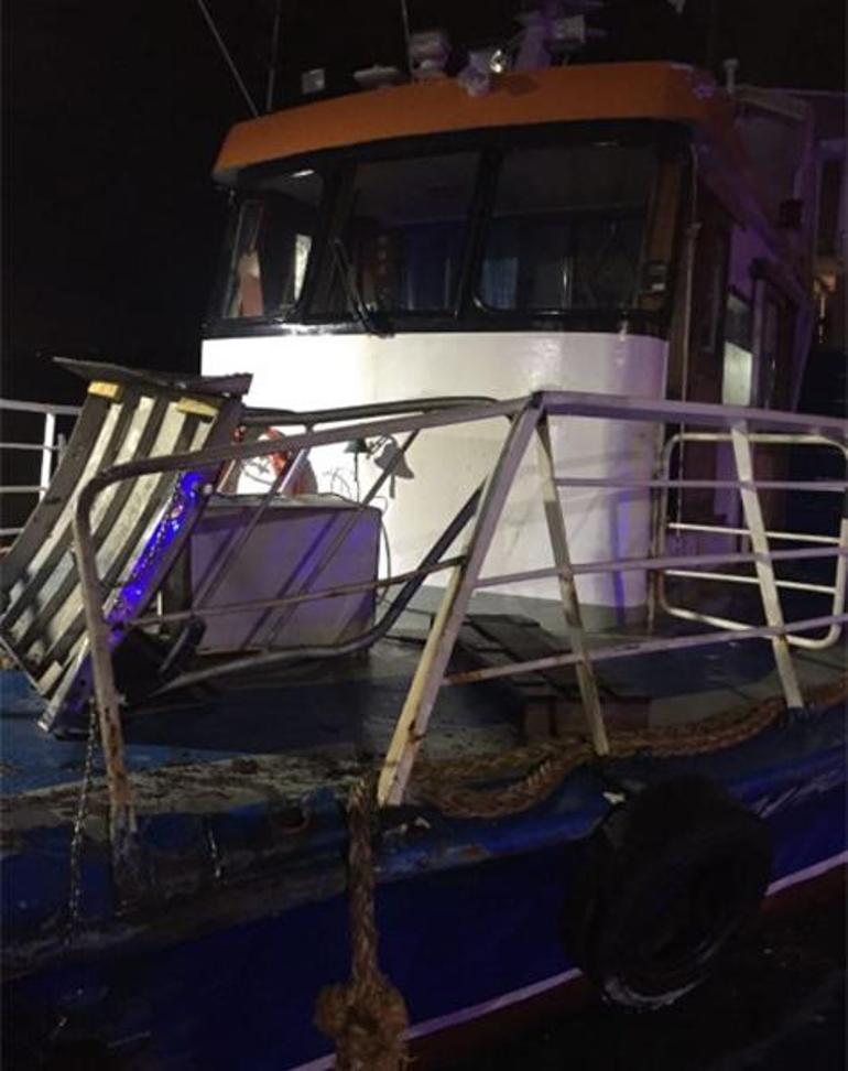 Anadolukavağı önlerinde korkutan anlar Gezi teknesi ile kargo gemisi çarpıştı