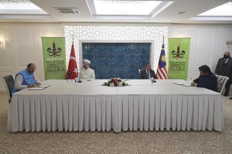 Diyanet İşleri Başkanı Erbaş, Malezya Dışişleri Bakanı Abdullah ile görüştü