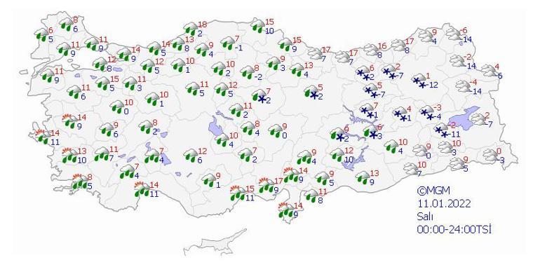 Son dakika... Meteorolojiden İstanbul ve birçok il için flaş kar uyarısı Sıcaklık 10 derece düşecek