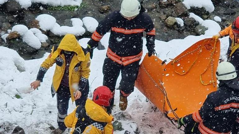 Trabzonda buzlanma kazası Bir ölü, bir yaralı